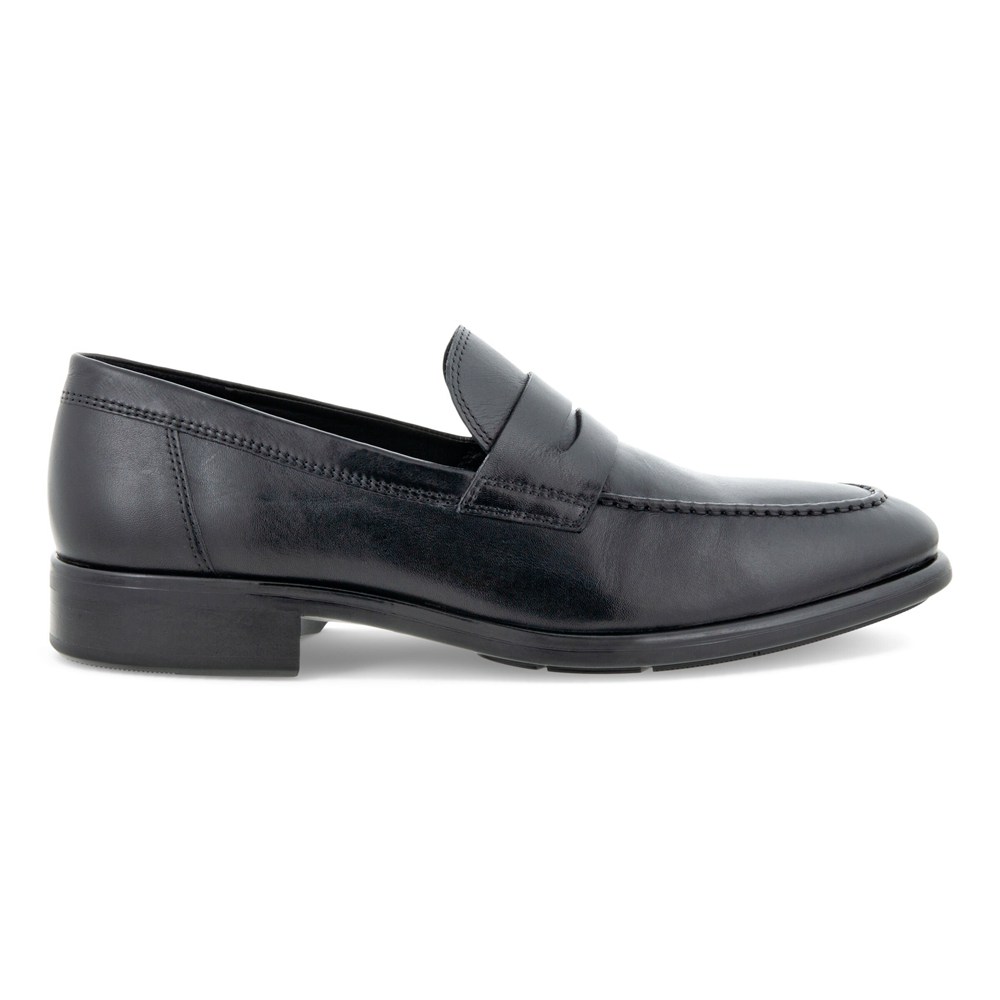 ECCO Mens Slip On Black - Citytray - IBV-432091